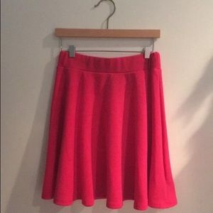 Pink skirt midi
